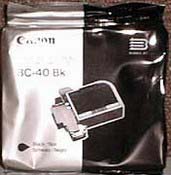 Canon BC-40BK black ink cartridge 0890A003AA for Canon CJ-7, Canon CJ-10 printers